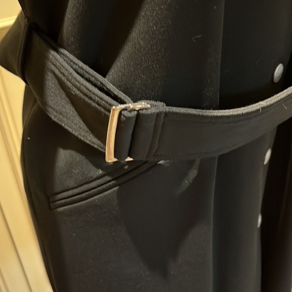 Vintage VERTIGO Paris - Beautifully Tailored Black Fitted coat dress - Picture 4 of 8